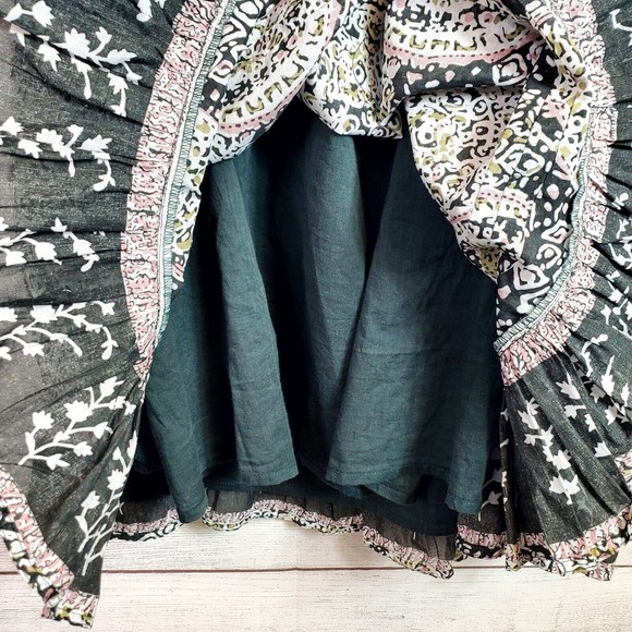 Cleobella Anila Mini Dress Organic Cotton Block Paisley Women's Medium - Picture 5 of 9